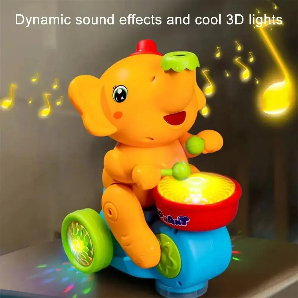 Musical Walking Elephant Drummer Toy