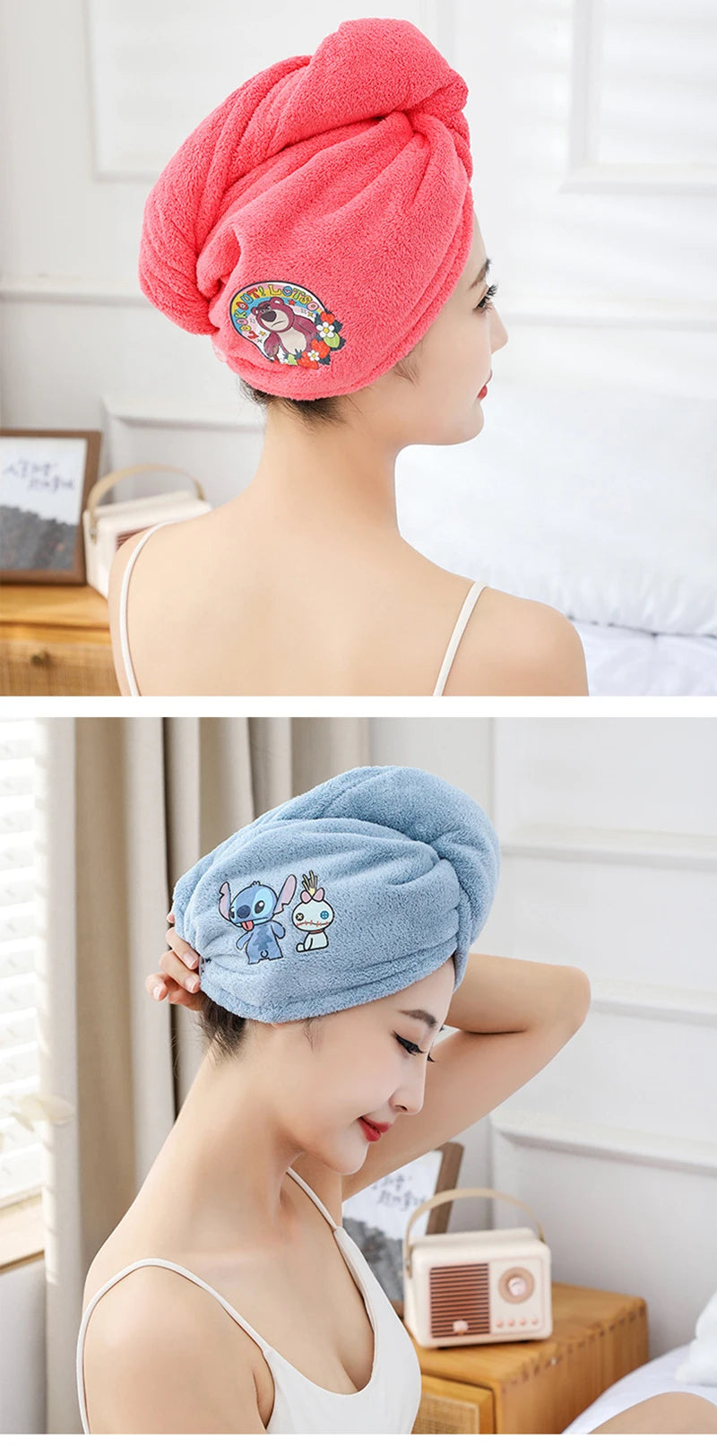 Disney Stitch Hair Towel