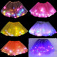 Girls Princess Skirts With Neon LED Glow