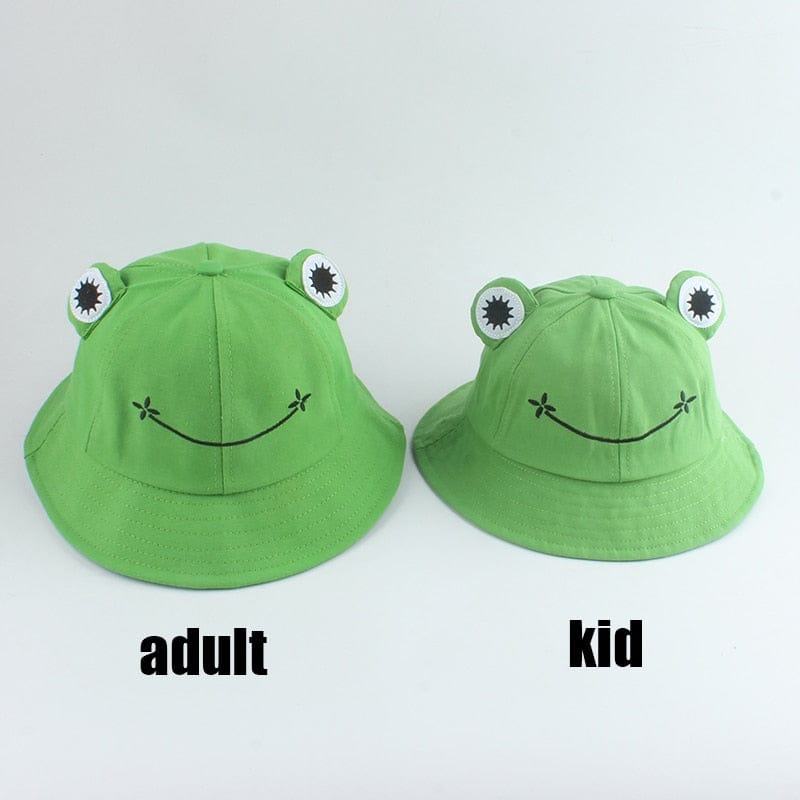 Parent-Kid Frog Outdoor Sun Fisherman Caps